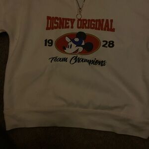 Disney Original White Sweatshirt with Mickey Mouse